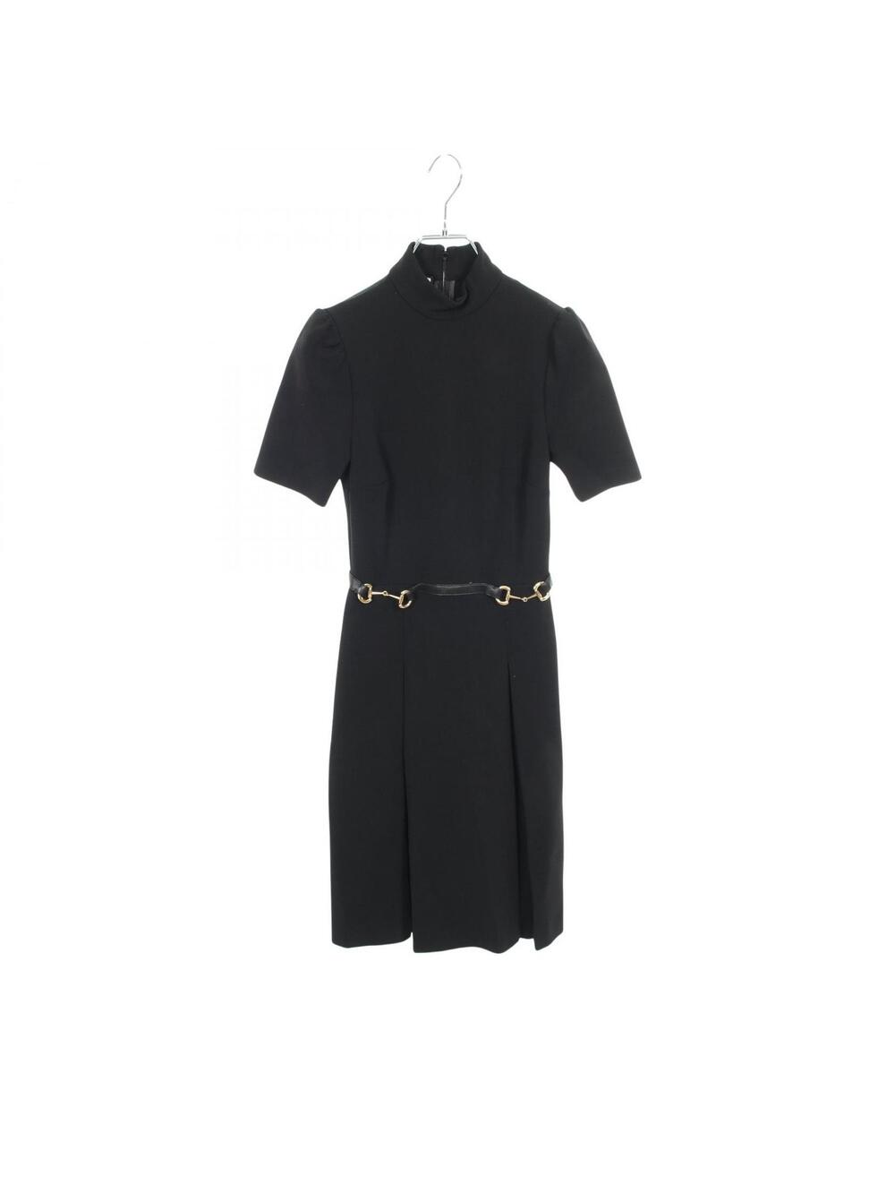 Gucci Horsebit Short Sleeve Dress Rayon #373695G60B